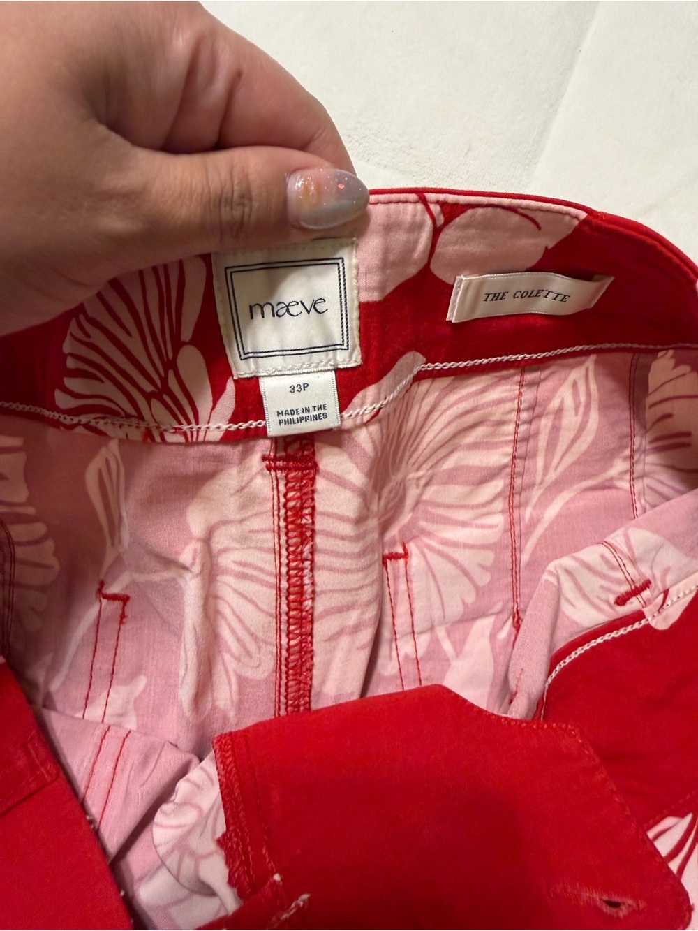 NWOT Maeve Colette High-Rise Wide-Leg Floral Pants, 33P - Picture 4 of 8